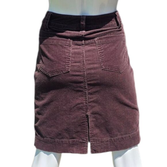 COPPER KEY Brown Corduroy Mini Skirt sz 7 - Picture 6 of 8